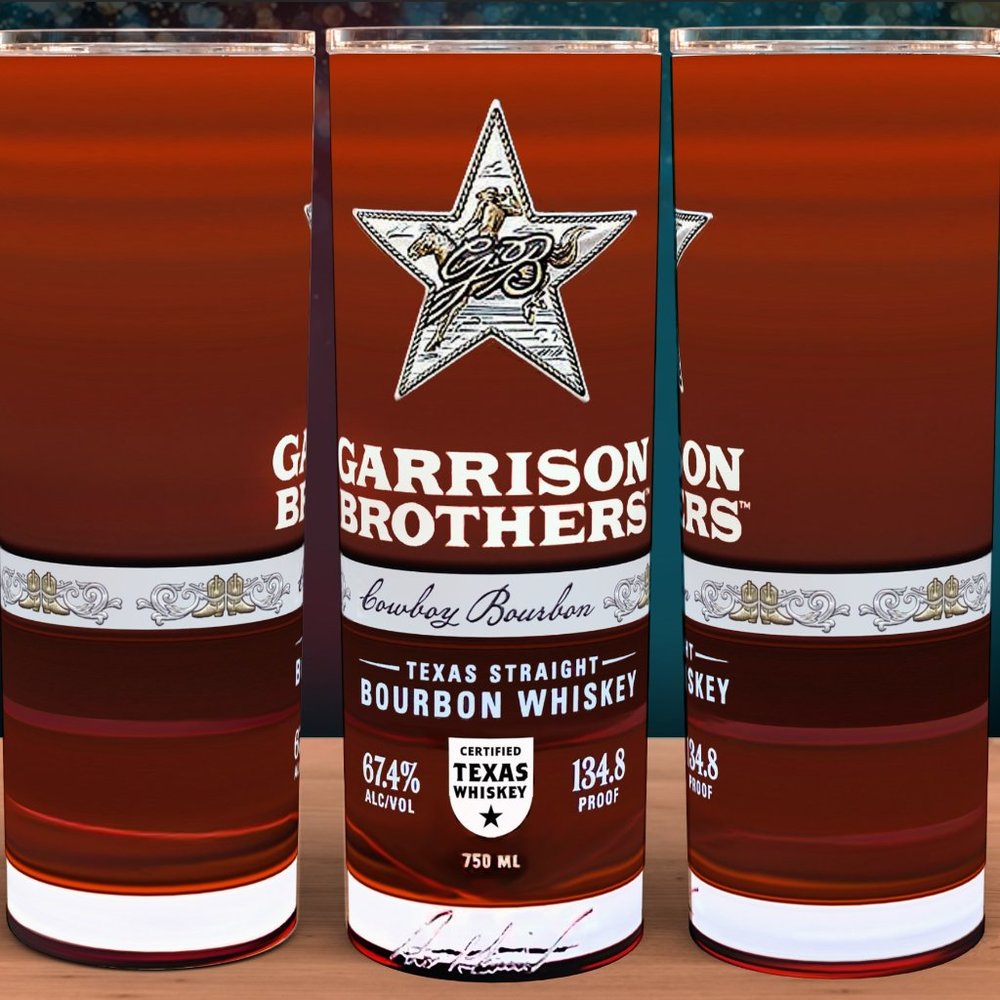 Garrison Brother Cowboy Bourbon Whiskey Cup Mug Liquor Tumbler 20 oz
